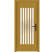 Haustür DW25 Kiefer/Eiche S12-Honig 1100x2100 mm DIN Rechts (nach innen öffnend)