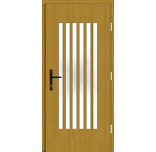 Haustür DW25 Kiefer/Eiche S12-Honig 1100x2100 mm DIN Rechts (nach innen öffnend)