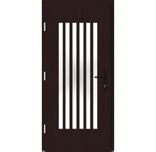 Haustür DW25 Kiefer/Eiche S82-Dunkelmahagoni 1000x2100 mm DIN Links (nach innen öffnend)