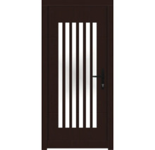 Haustür DW25 Kiefer/Eiche S82-Dunkelmahagoni 1100x2100 mm DIN Rechts (nach innen öffnend)