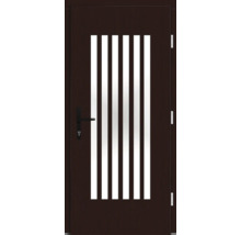 Haustür DW25 Kiefer/Eiche S82-Dunkelmahagoni 1100x2100 mm DIN Rechts (nach innen öffnend)
