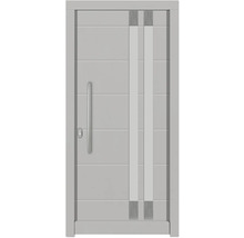 Haustür mit Griff und Seitenteil