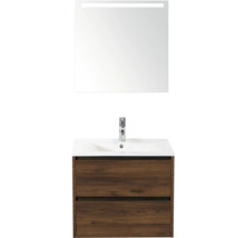 Waschtischkombination mit Spiegel und Unterschrank