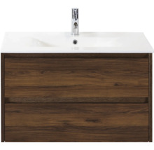 Waschtischunterschrank mit zwei Schubladen, Waschtisch und Armatur