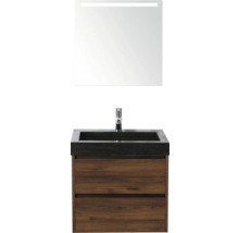 Waschtischkombination mit Spiegel und Unterschrank