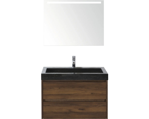 Waschtischkombination mit Spiegel und Unterschrank