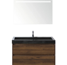 Waschtischkombination mit Spiegel und Unterschrank