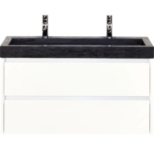 Waschtisch mit zwei Schubladen und Aufsatzwaschbecken