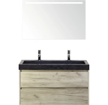 Waschtischkombination mit Unterschrank, Becken und Spiegel