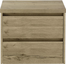 Nachttisch mit zwei Schubladen im Holzdekor