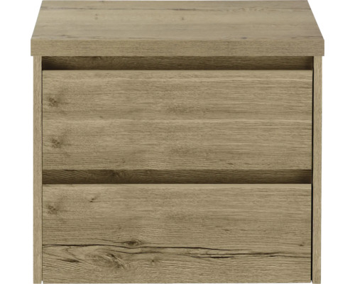 Nachttisch mit zwei Schubladen im Holzdekor