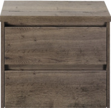 Waschtischunterschrank mit zwei Schubladen in Holzoptik