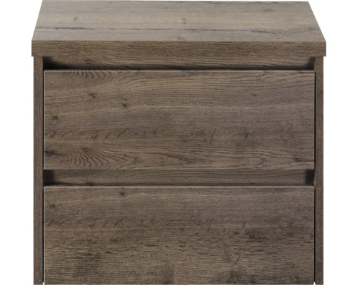 Waschtischunterschrank mit zwei Schubladen in Holzoptik