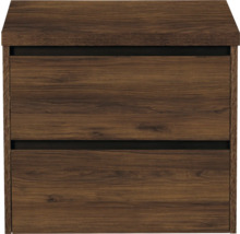 Nachttisch aus Holz mit zwei Schubladen