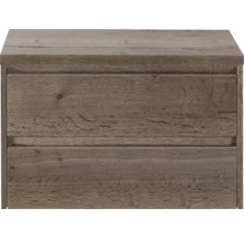 Waschbeckenunterschrank aus Holz mit zwei Schubladen