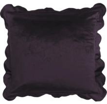 Quadratisches Zierkissen mit Rüschenrand