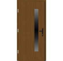 Holztür mit Glaseinsatz und Griff