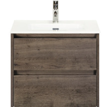 Waschtischunterschrank mit zwei Schubladen und Waschbecken