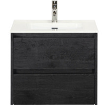 Waschtischunterschrank mit zwei Schubladen und Waschbecken