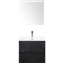 Waschtischkombination mit Spiegel und Unterschrank