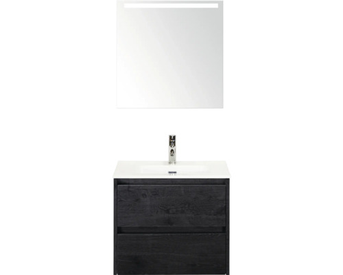 Waschtischkombination mit Spiegel und Unterschrank