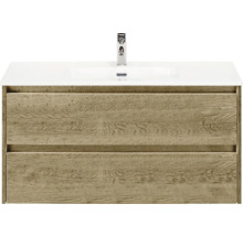 Waschtischunterschrank mit zwei Schubladen und Waschtisch