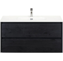 Waschtischunterschrank mit Waschbecken und zwei Schubladen