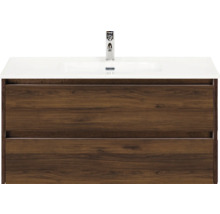 Waschtischunterschrank mit zwei Schubladen und Aufsatzwaschbecken