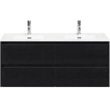 Waschtischunterschrank mit zwei Waschbecken und vier Schubladen