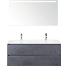 Badezimmermöbel-Set mit Waschtischunterschrank, Waschbecken und Spiegel