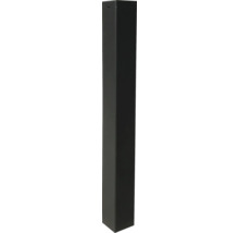 Stilpoller aus Vierkantstahlrohr 100 x 100 mm mit Flachkopf, ca. 900 mm Überflur, feuerverzinkt und DB 703 beschichtet.