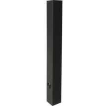 Stilpoller aus Vierkantstahlrohr 80 x 80 mm mit Flachkopf, ca. 900 mm Überflur, feuerverzinkt und DB 703 beschichtet