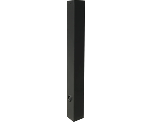 Stilpoller aus Vierkantstahlrohr 80 x 80 mm mit Flachkopf, ca. 900 mm Überflur, feuerverzinkt und DB 703 beschichtet