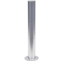 Edelstahlpfosten Ø 102 mm Überflur ca. 900 mm geschliffen gewölbte Kopfform ohne Öse