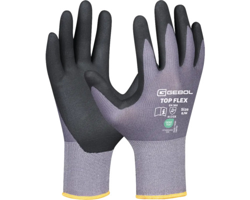 Arbeitshandschuhe Gebol Top Flex, Größe 11, grau Gebol Top Flex Arbeitshandschuhe Größe 8/M