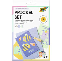 Folia Bringmann Prickel Set mit Vorlagen, Filzunterlage und Prickelnadel