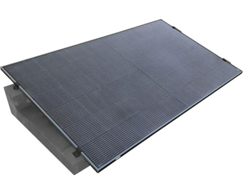 Solarmodul auf Betonfundament