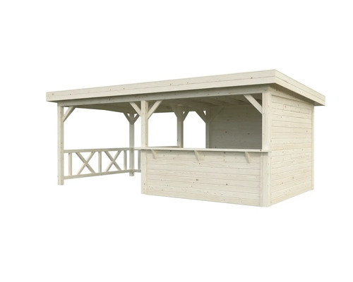 Holzpavillon mit Theke für den Garten
