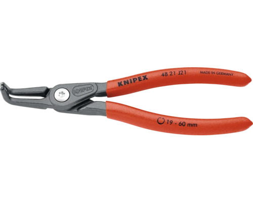 Präzisions-Sicherungsringzange Knipex, für Innenringe in Bohrungen, 165 mm Knipex Sicherungsringzange für Innenringe mit 90 Grad abgewinkelten Spitzen