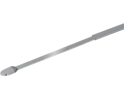Vitragestange simple silber 100-190 cm Ø 10 mm 2 Stk. Dichtungsentferner aus Metall