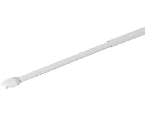 Vitragestange simple weiß 80-150 cm Ø 10 mm 2 Stk. Gardinenstange ausziehbar