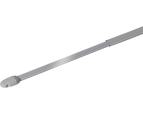 Vitragestange simple silber 40-70 cm Ø 10 mm 2 Stk. Kabelkanal aus Kunststoff