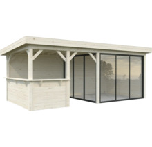 Holz Gartenhaus mit Glasfront