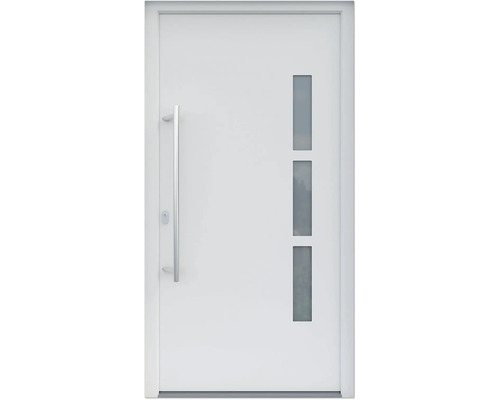 ARON HaustürBasic 3131 Aluminium-Kunststoff-Verbund RAL 9016 verkehrsweiß 1000x2100 mm einseitig flügelüberdeckend DIN Links inkl.Stoßgriffset,Innendrücker in Edelstahl,Profilzylinder mit 3 Schlüsseln ARON HaustürBasic 3131 Aluminium-Kunststoff-Verbund RAL 9016 verkehrsweiß 1000x2100 mm einseitig flügelüberdeckend DIN Links inkl.Stoßgriffset,Innendrücker in Edelstahl,Profilzylinder mit 3 Schlüsseln
