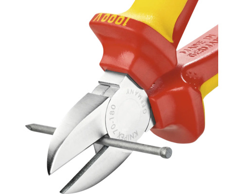 Knipex Seitenschneider zum Schneiden eines Nagels