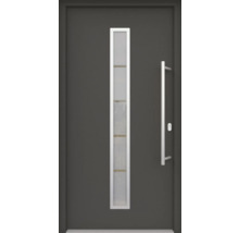 Haustür mit Glaseinsatz und Griff