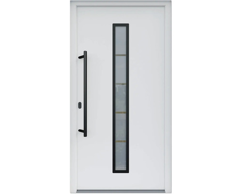 ARON HaustürARON 3171 Aluminium-Kunststoff-Verbund RAL 9016 verkehrsweiß 1000x2100 mm einseitig flügelüberdeckend DIN Links inkl.Stoßgriffset,Innendrücker in Schwarz,Profilzylinder mit 3 Schlüsseln ARON HaustürARON 3171 Aluminium-Kunststoff-Verbund RAL 9016 verkehrsweiß 1000x2100 mm einseitig flügelüberdeckend DIN Links inkl.Stoßgriffset,Innendrücker in Schwarz,Profilzylinder mit 3 Schlüsseln