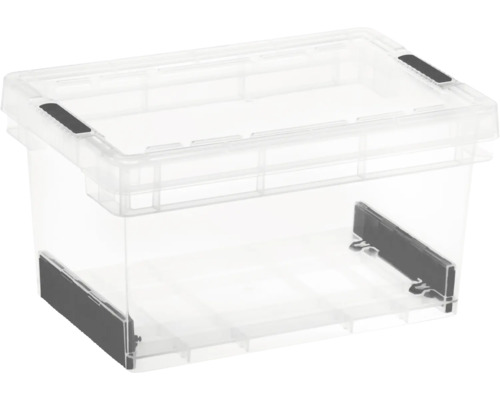 Aufbewahrungsbox Tontarelli EVOLUTION 39 x 20,5 x 29 cm, 14 l Fassungsvermögen, mit Deckel, transparent, 1 Stk.