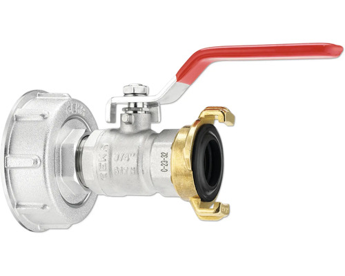 Absperrventil mit Schlauchanschluss und Wandanschlussverschraubung