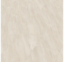 Verlegtes Laminat mit Steinoptik.